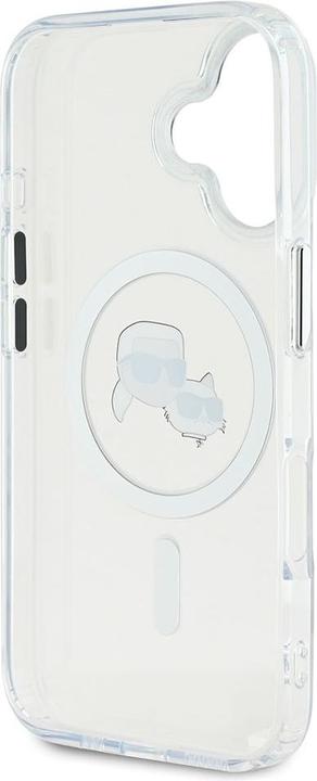 Image du produit Karl Lagerfeld KLHMP16MHLSKCH iPhone 16 Plus 6.7" biały/white hardcase IML Metal Karl&Choupette Head (Apple iPhone 16 Plus)