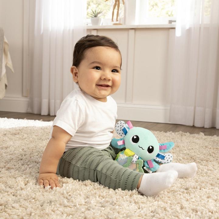 Actual product image Tomy LAMAZE Alise the Axolotl - Clip and Go Baby Pram Toys - Sensory Toys for Babies - Early Learning Bab