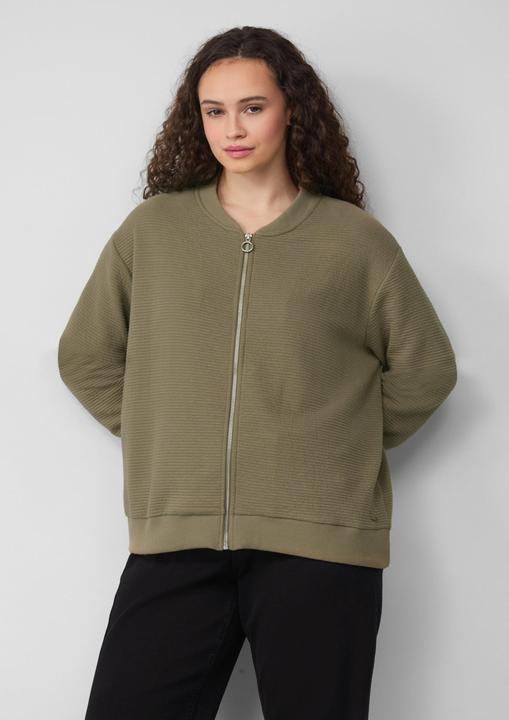 Produktbild s.Oliver Sweatshirt Strukturierter Sweatblouson (48)