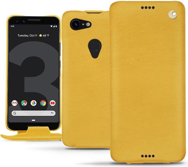 Actual product image Noreve Leather cover vertical (Google Pixel 3)
