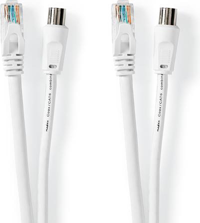 Produktbild Nedis Coax & Cat6 Kombikabel IEC (Coax) Stecker / RJ45 IEC (Coax) Buchse / RJ45 Vernickelt RG58 75 O