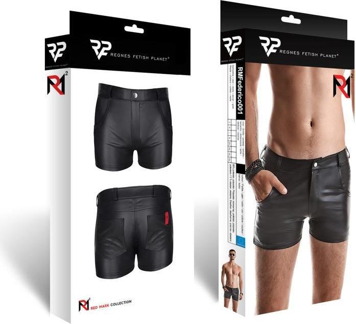 Actual product image Regnes Fetish Planet Men's Wetlook Shorts "RMFederico001 (XXL)