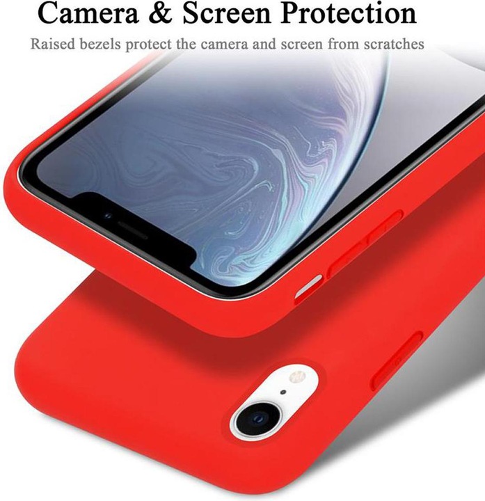 Actual product image Cadorabo TPU Liquid Silicone Case Cover (Apple iPhone XR)