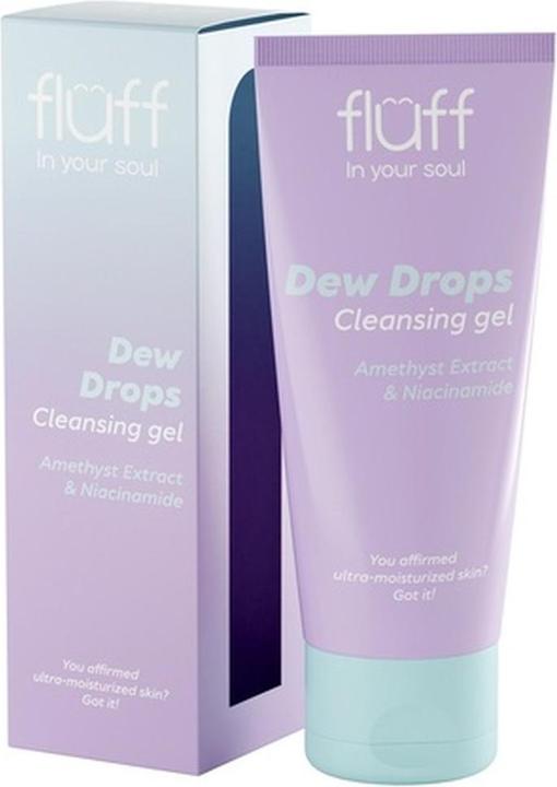 Fluff In Your Soul Dew Drops Face Wash Gel With Amethyst And Niacinamide. 100Ml (Reinigungsgel, 100 ml)