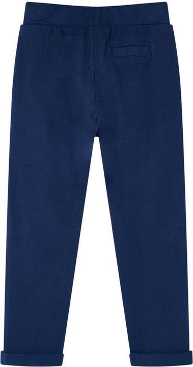 Actual product image VidaXL Children's trousers with drawstring navy blue 104,Material: 95 (104)