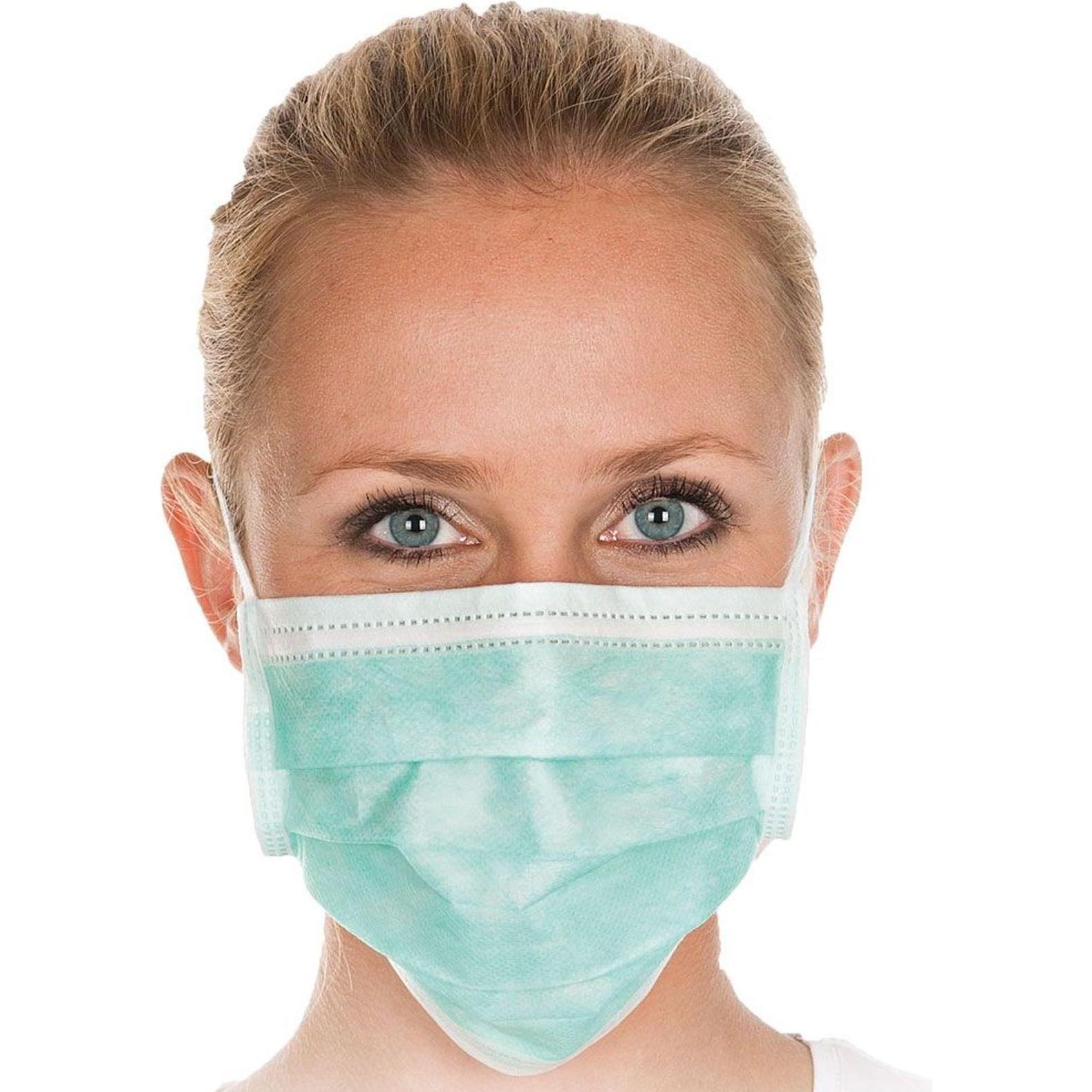 Hygostar Chirurgie-/ Mundschutzmasken blau EN14683 Type II (EFB >98%) Box 50 Stk (Typ II, 50x) (29167)