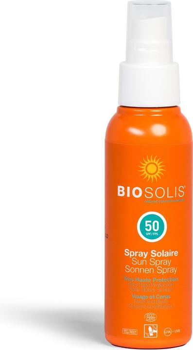 Actual product image Biosolis Sun Spray (Sun spray, SPF 50, 100 ml, 146 g)