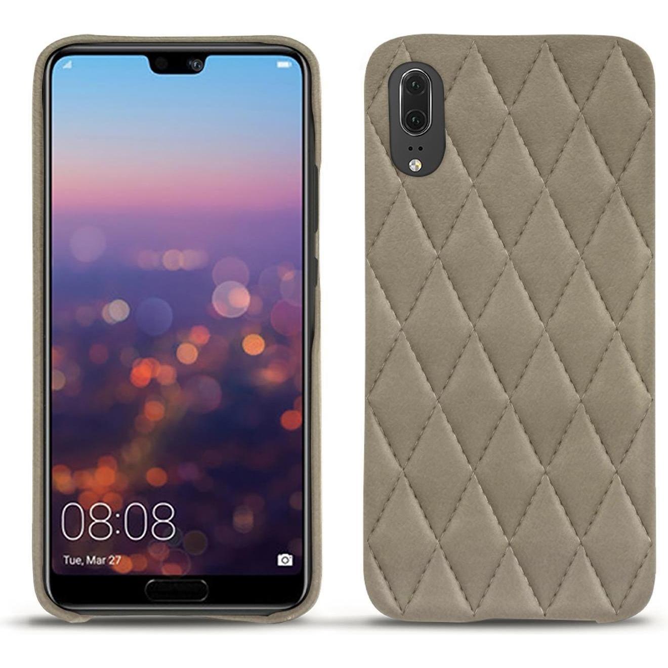 Noreve Lederschutzhülle (Huawei P20), Smartphone Hülle, Beige