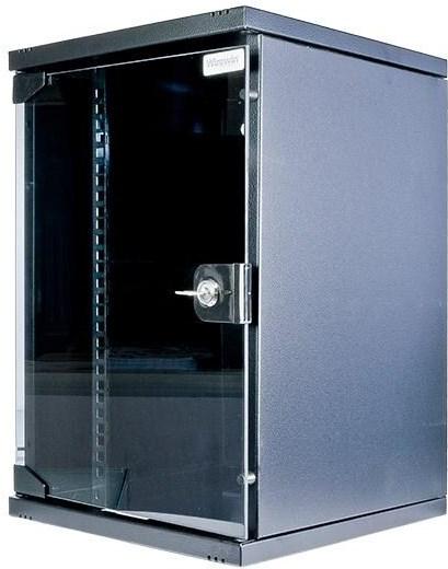 Produktbild Wirewin WCAB 10 312X300X9U BL Rack 9U Wandmontiertes Regal Schwarz (10 HE, 10 Zoll Rack)