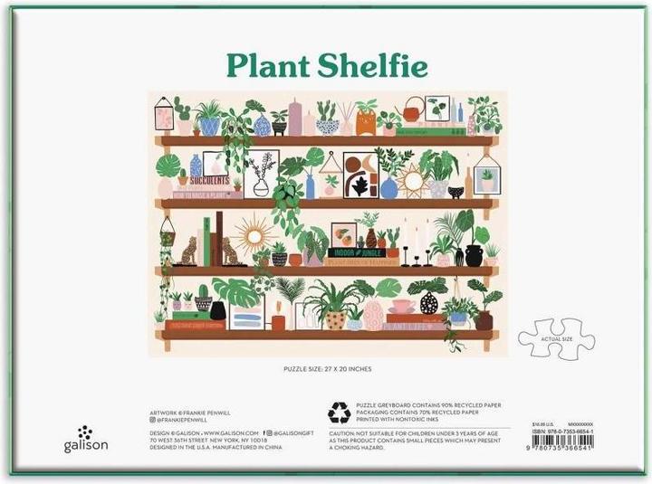 Actual product image Abrams & Chronicle Plant Shelfie (1000 pieces)