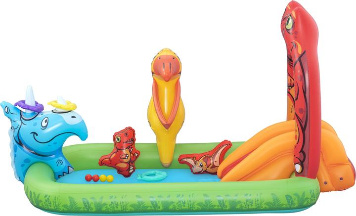 Image du produit Bestway Aire de jeux aquatiques et pataugeoire gonflable Jurassic Splash™ pour enfants 2,41 m x 1,40 m x 1,3