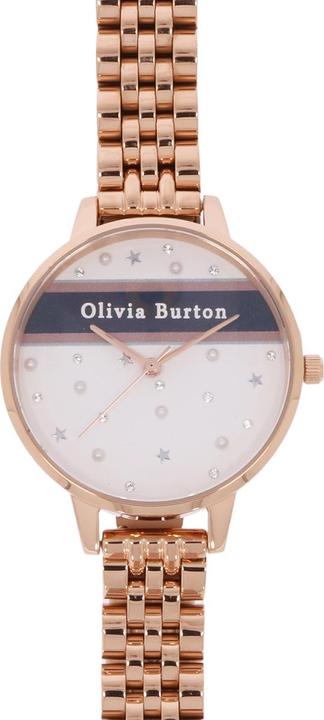 Immagine prodotto Olivia Burton Orologio da donna Rosa e Marina a righe OB16VS06 (Orologio da polso analogico, 34 mm)