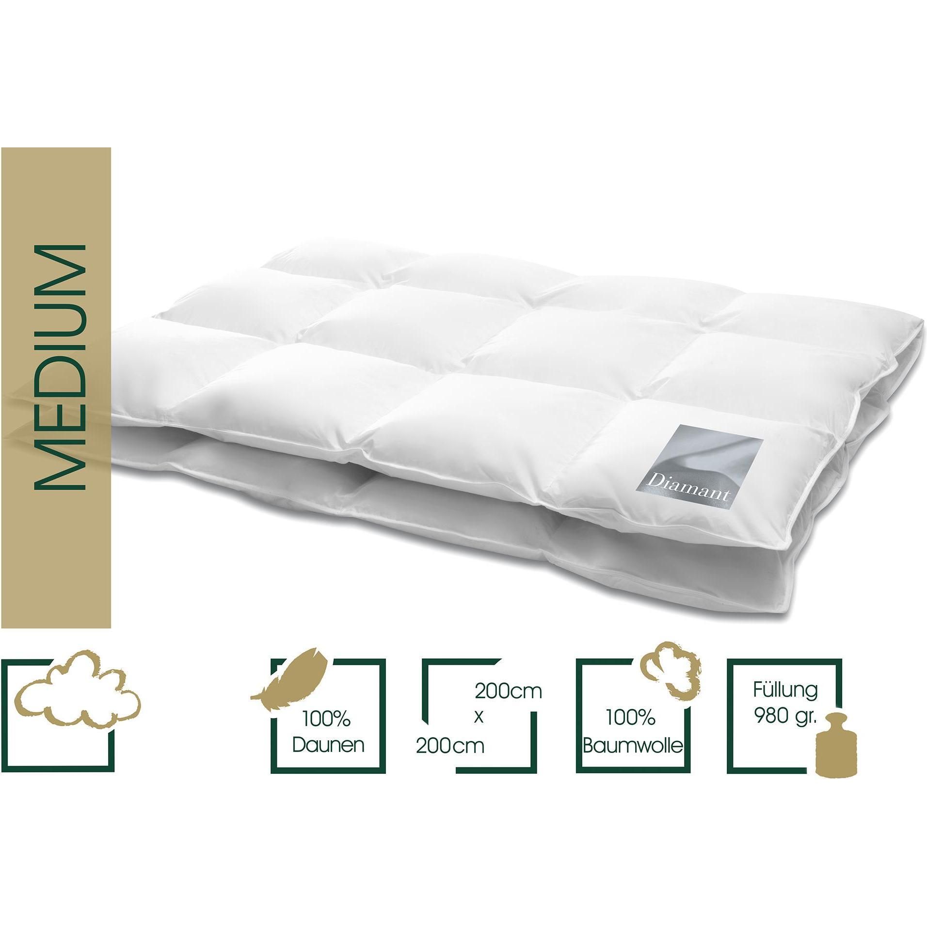 Thumbnail - Hanskruchen, Duvet, Diamant (980 g, 200 x 200 cm)