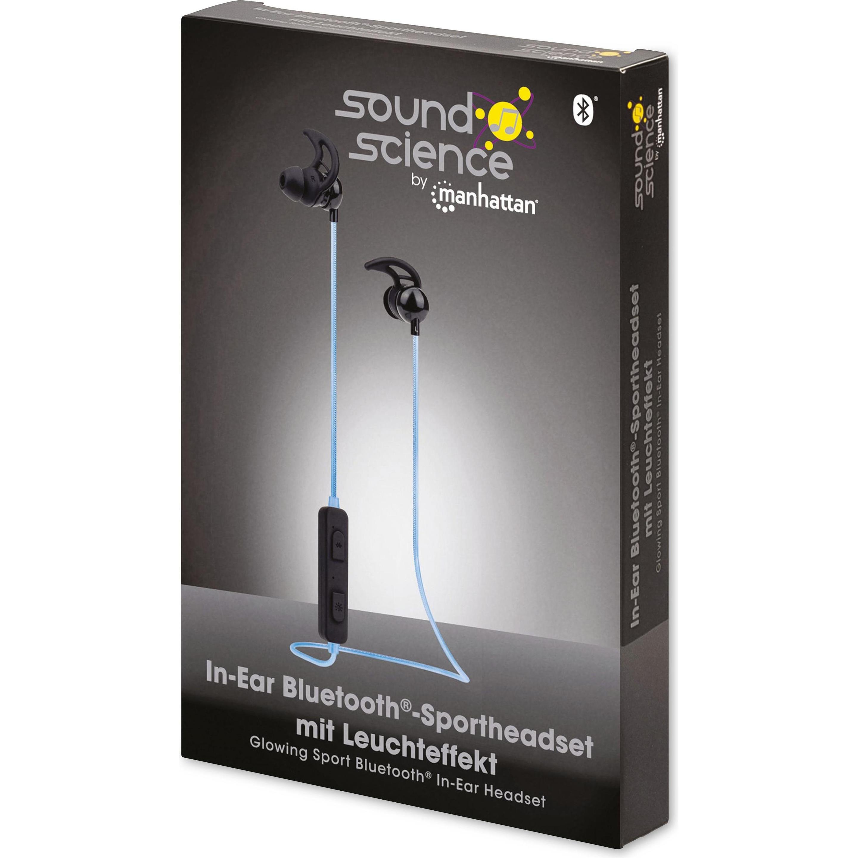 Thumbnail - Manhattan IC Intracom Sound Science Glowing (5 h, Kabellos), Kopfhörer, Schwarz