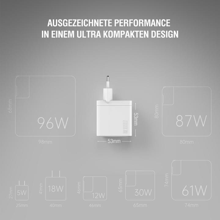 Produktbild 4smarts Netzladegerät GaN Pocket (100 W, 3 Ports)