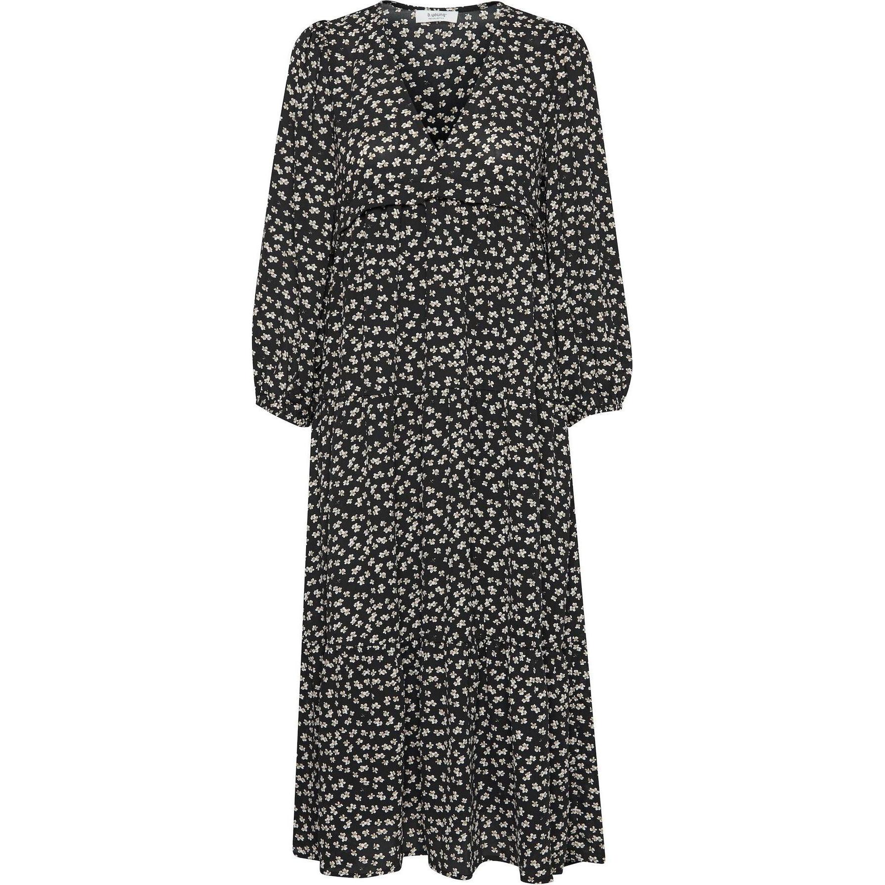 B.young, Damen, Kleider, damenkleid bxirisi, Schwarz, Weiss, (38)