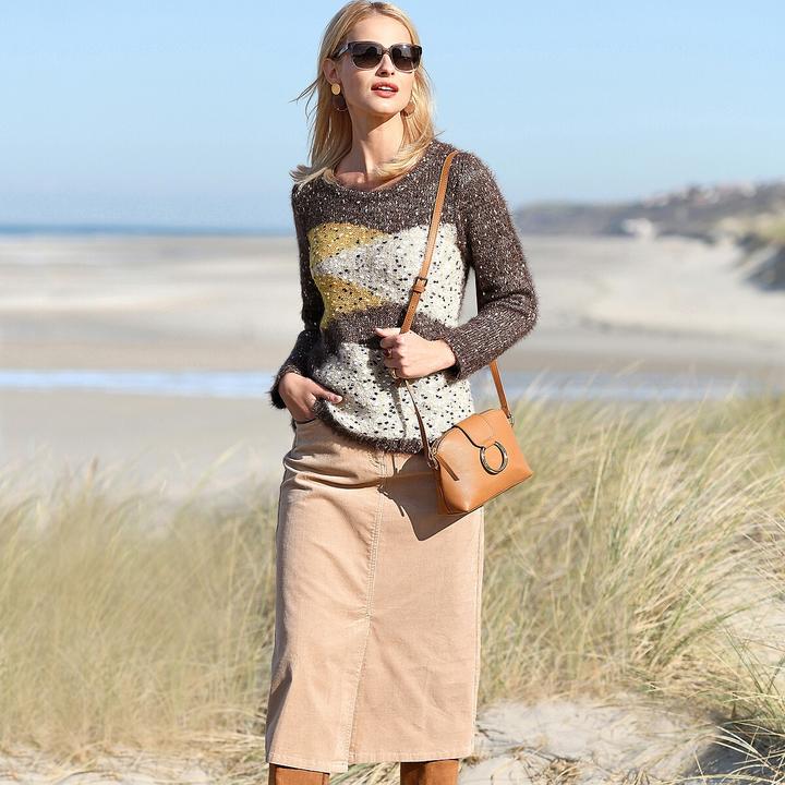 Immagine prodotto Anne Weyburn Gonna svasata in velluto (38)