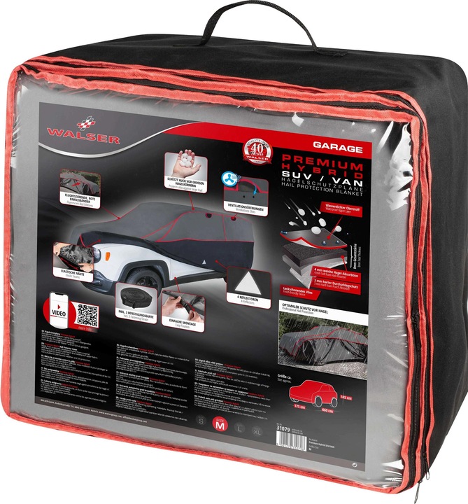 Produktbild Walser SUV Hagelschutzplane Premium Hybrid, Hagelschutzgarage Gröe M