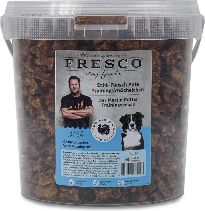 Produktbild Fresco Martin Rütter Trainingsknöchelchen Truthahn, 1 kg Eimer (Adult, 1 Stk., 1000 g)
