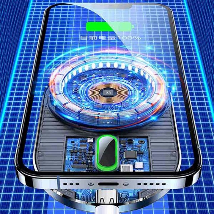 Produktbild Usams Uchwyt indukcyjny Magnetic Car Wireless Charging 15W do kratki went. szary/grey CD170DZ01 (US-