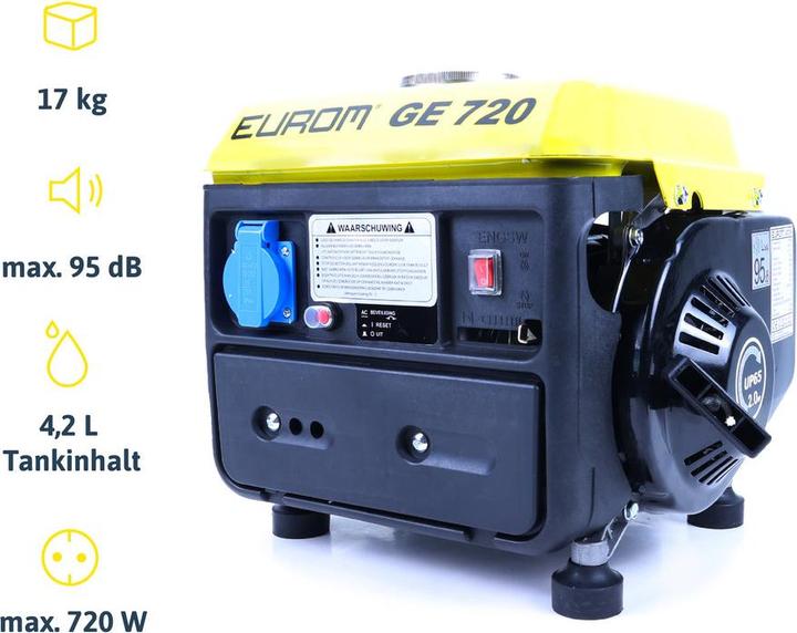 Actual product image Eurom Generator GE720 (650 W, 4.20 l)