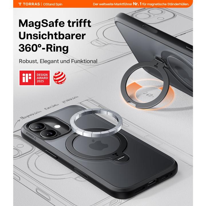 Immagine prodotto Torras Ostand Spin Series (Apple iPhone 17)