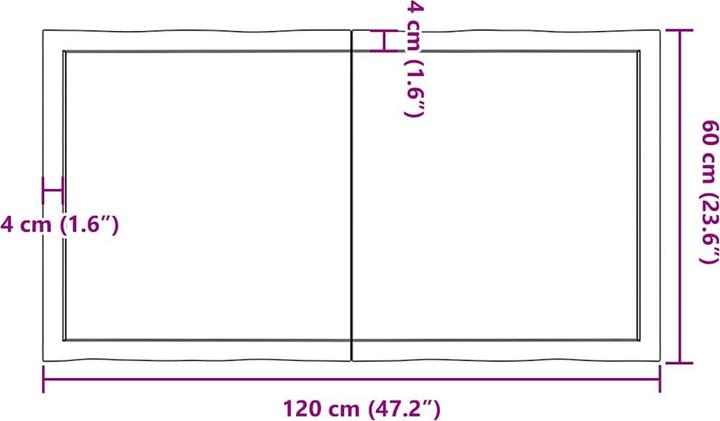 Produktbild VidaXL Nili (120 x 60 x 6 cm)