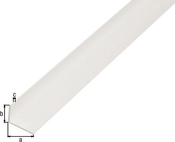Actual product image Kaiserthal Angle profile PVC white 40x10x2 mm, 2 m