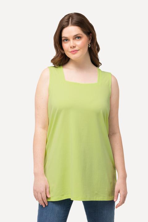 Immagine prodotto Ulla Popken Top dal taglio lungo e smanicato con vestibilità classica e scollo rettangolare (54)