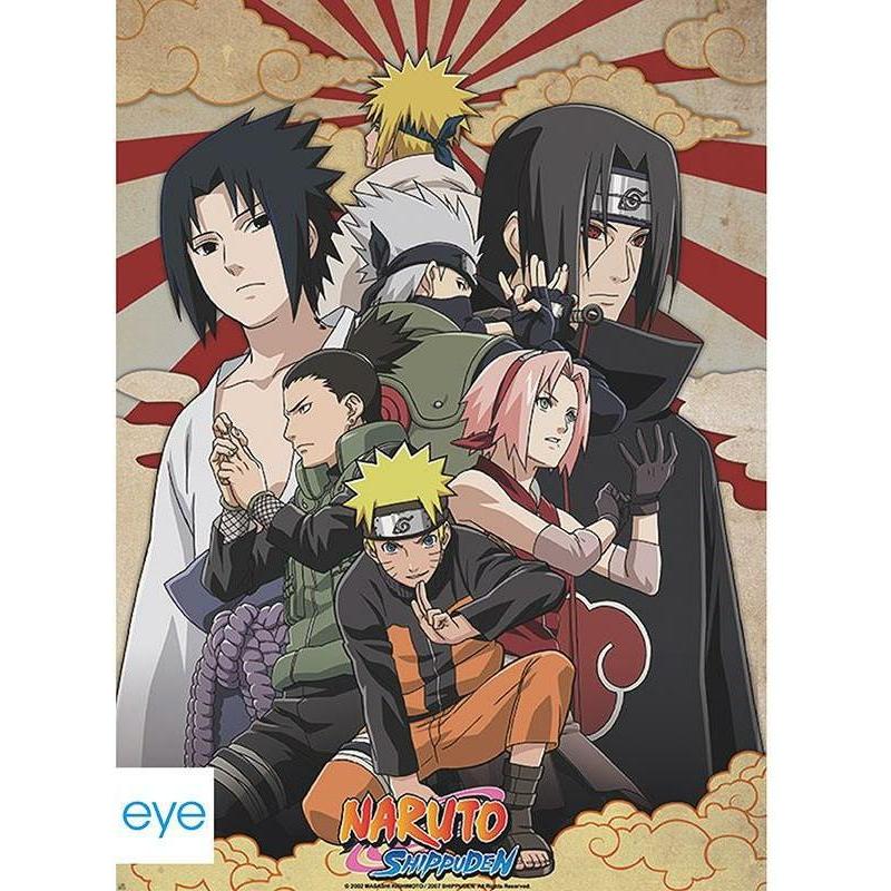 ABYstyle, Bilder, NARUTO SHIPPUDEN - Poster Shippuden Group 2 52x38 (52 x 38 cm)