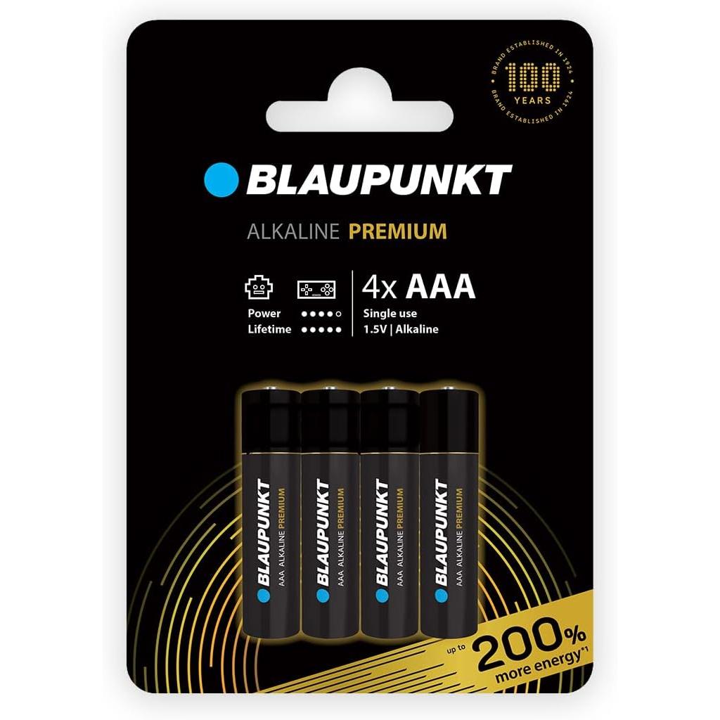 Blaupunkt Premium Power 4x LR03 (AAA) (4 Stk., AA), Batterien + Akkus