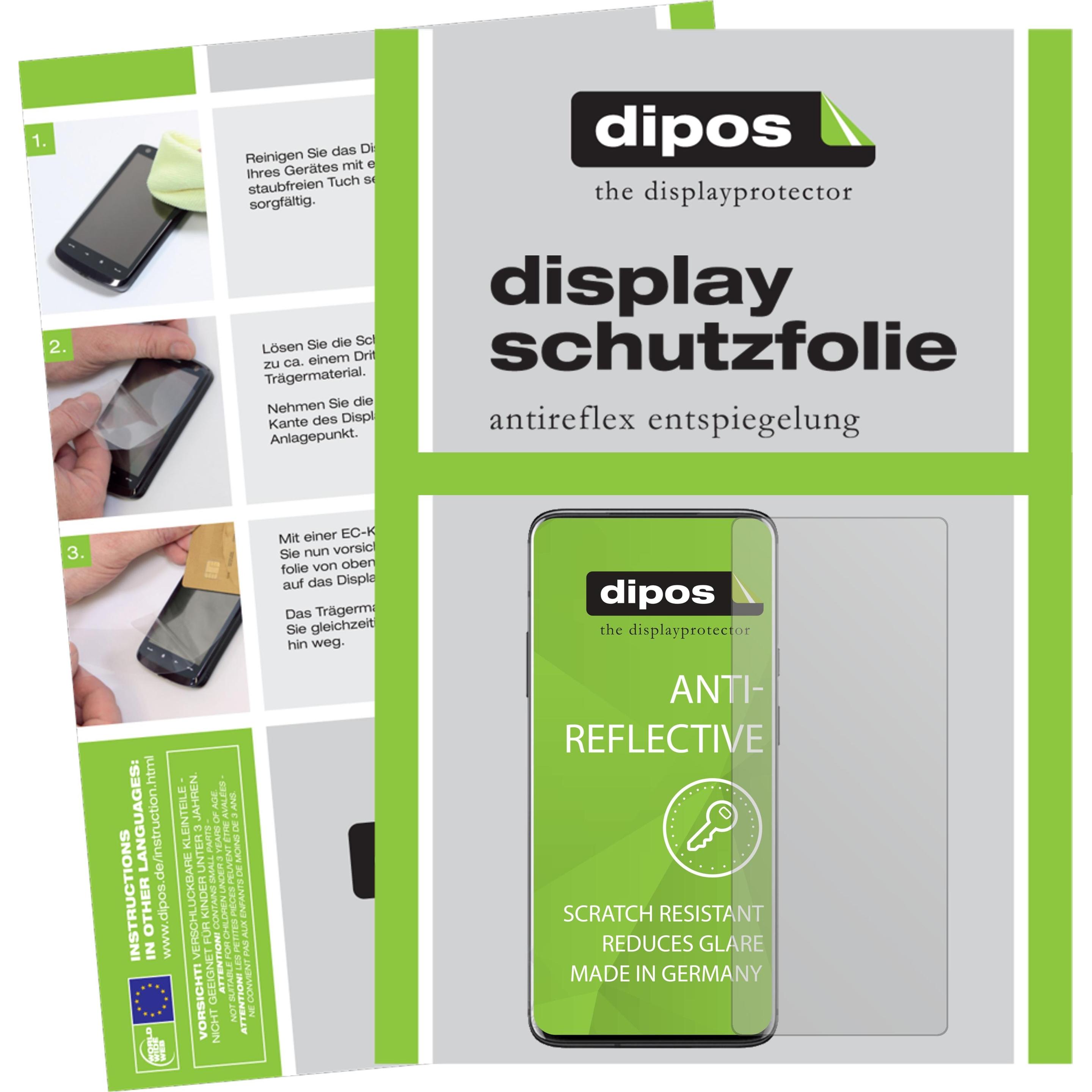 Dipos Displayschutzfolie Antireflex (2 Stück, OnePlus 7 Pro), Smartphone Schutzfolie, Transparent