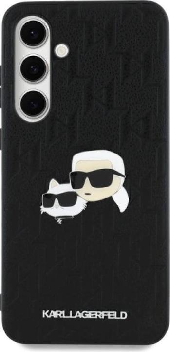 Actual product image Karl Lagerfeld KLHCFEPGKLKCPK FE S721 black/black hardcase Monogram Karl&Chaoupette H (Samsung Galaxy S24 FE)