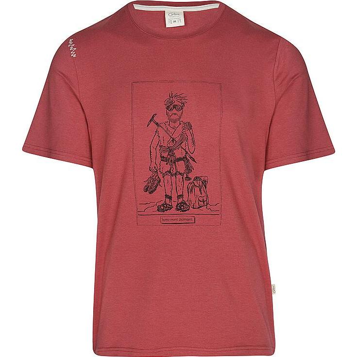 Chillaz, Herren, Shirt, Homo Mons Ascendere T-Shirt, Rot, (XL)