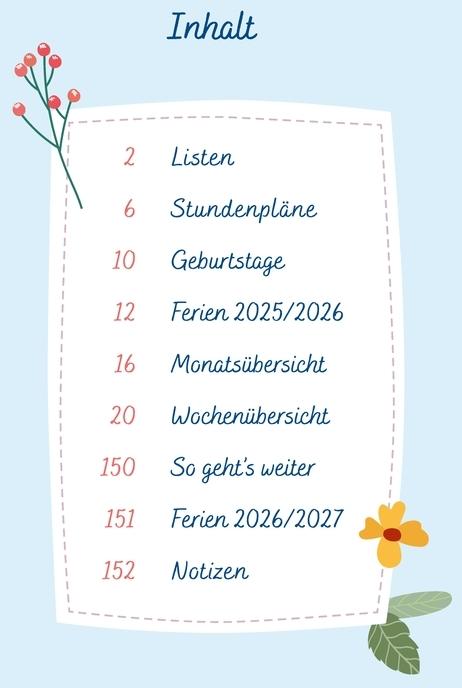 Produktbild Der Rundum-Kita-Planer für das Jahr 2025/2026 (22 x 16.5 cm, Deutsch)