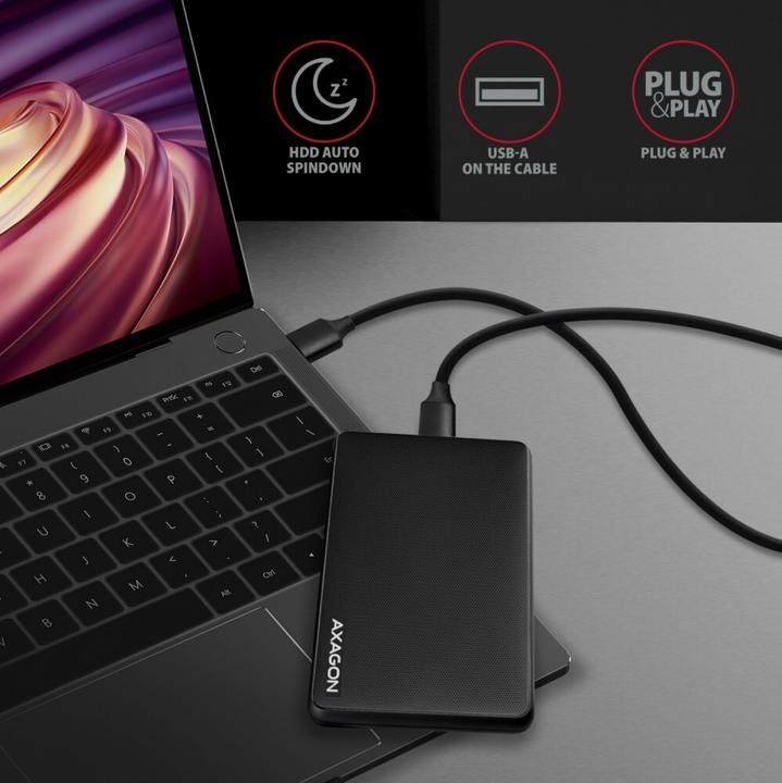 Produktbild Axagon EE25-SL externes 2,5"-Gehäuse, USB 3.0 / SATA III - USB-A (2.5")