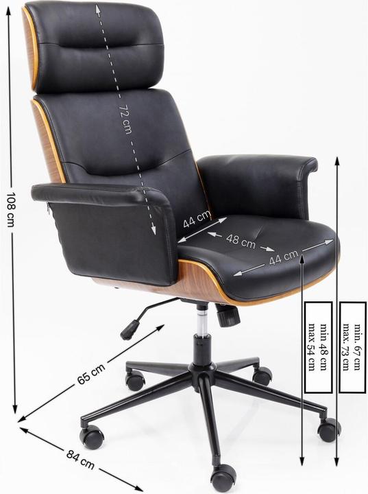 Image du produit Kare Design Chaise de bureau pivotante Check Out