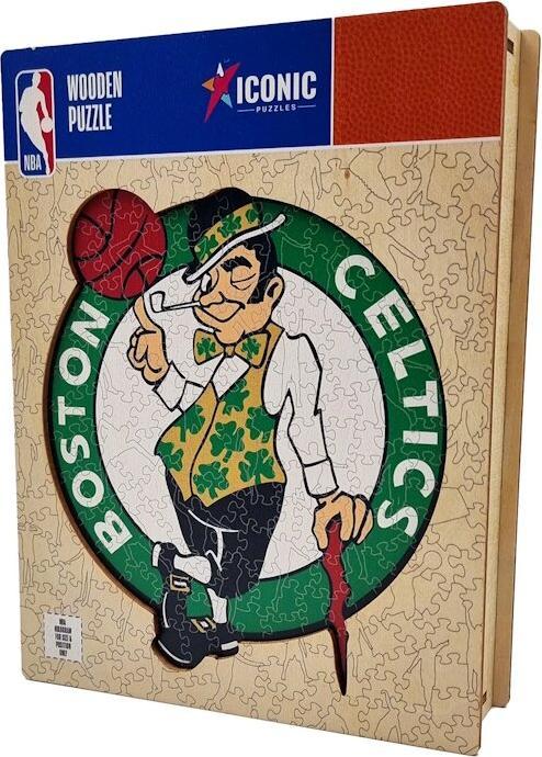 Actual product image Iconic NBA - Boston CelticsWooden Puzzle Size S (150 pieces) (150 pieces)