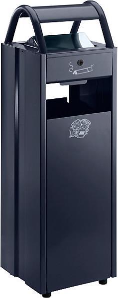 Actual product image kaiserkraft Waste bin with ashtray and rain cover (35 l)