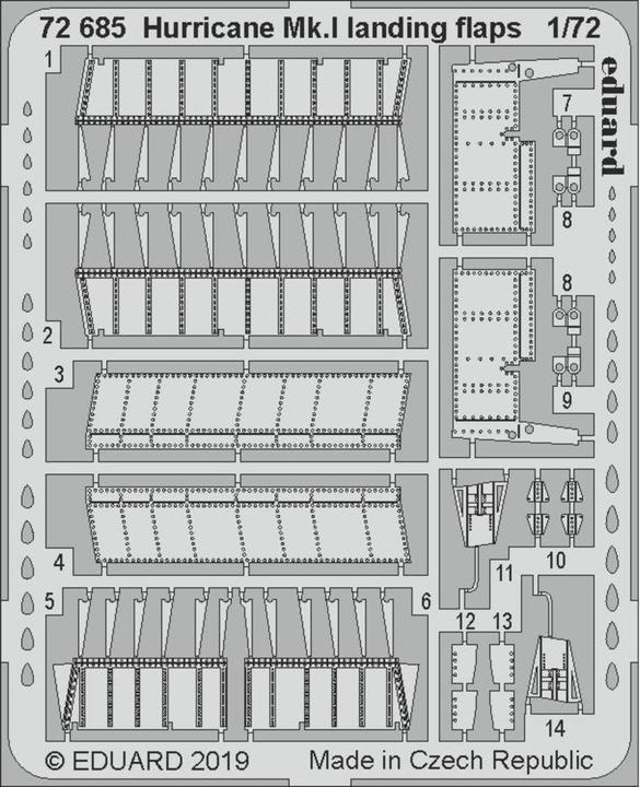 Produktbild Eduard Hurricane Mk.I landing flaps f.Arma Hobb