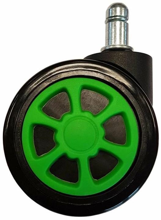 Immagine prodotto LC-Power Ruote di ricambio per sedie da gioco Set di 5 ruote verdi