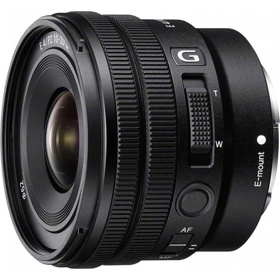 Sony E PZ 10-20mm f/4 G (Sony E, APS-C / DX), Objektiv, Schwarz