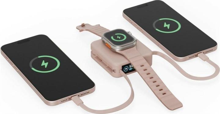 Actual product image Energea Induction PowerBank MagPac Mini Plus 3C 10000mAh Magsafe pink (10000 mAh, 20 W)