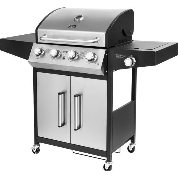 Teesa, Grill a gas, BBQ 5007 MASTER barbecue a gas con 5 bruciatori e spazio per una bottiglia