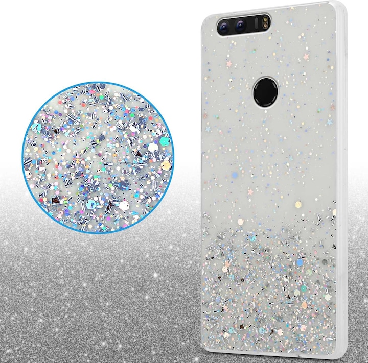 Actual product image Cadorabo TPU cover with glitter for Honor 8 / 8 PREMIUM (Fee 8 Premium)
