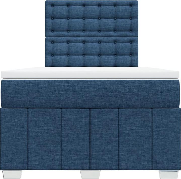 Produktbild vidaXL Bo x springbett mit Matratze 200 x 200 cm Stoff (200 x 200 cm)