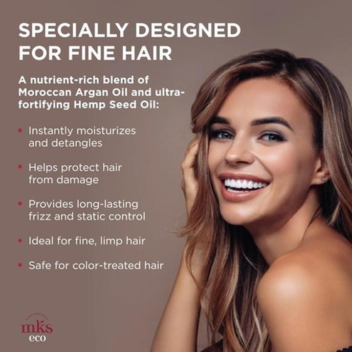 Actual product image Earthly Body MKS eco X Leave-In Treatment & Detangler with Moroccan Argan Oil and Hemp Seed Oil Vegan & Cruelty F