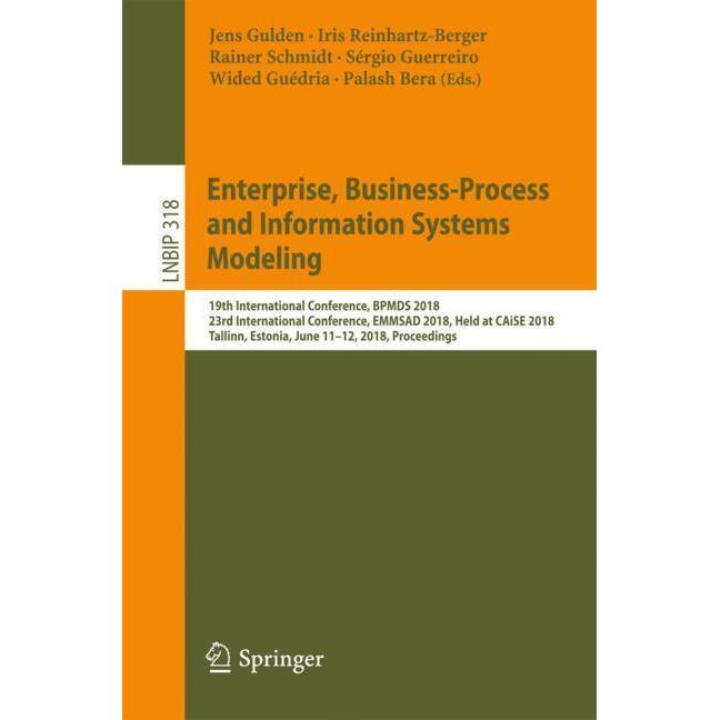 Enterprise, Business-Process and Information Systems Modeling, Fachbücher von Rainer Schmidt, Iris Reinhartz-Berger, Wid...