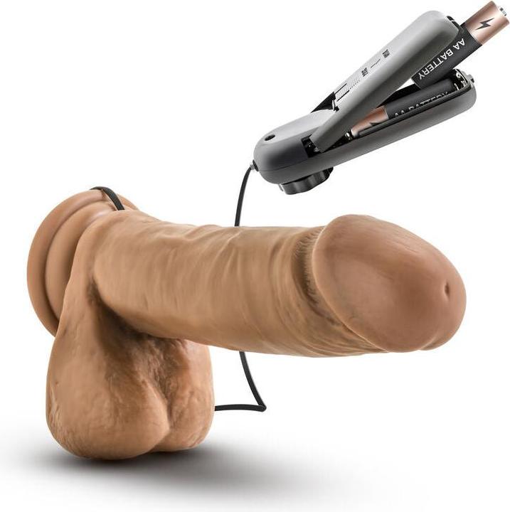 Actual product image Blush Coverboy - Soccer Champ - Vibrating 8 Inch Realistic Dildo - Suction Cup Base Harness Compatib