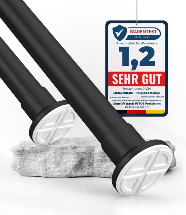 HoFactory Telescopic curtain pole without drilling